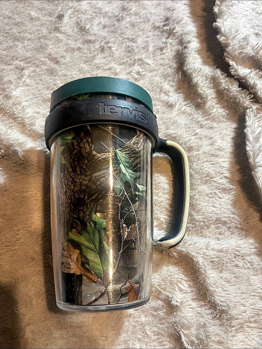 Tervis Realtree Hardwoods Green HD Insulated Mug with Handle and Lid, Green &